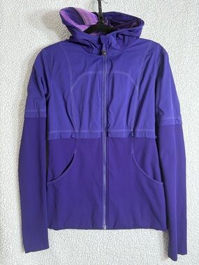 Lululemon Dance Studio Reversible Jacket Hooded Purple Size 10 Rare